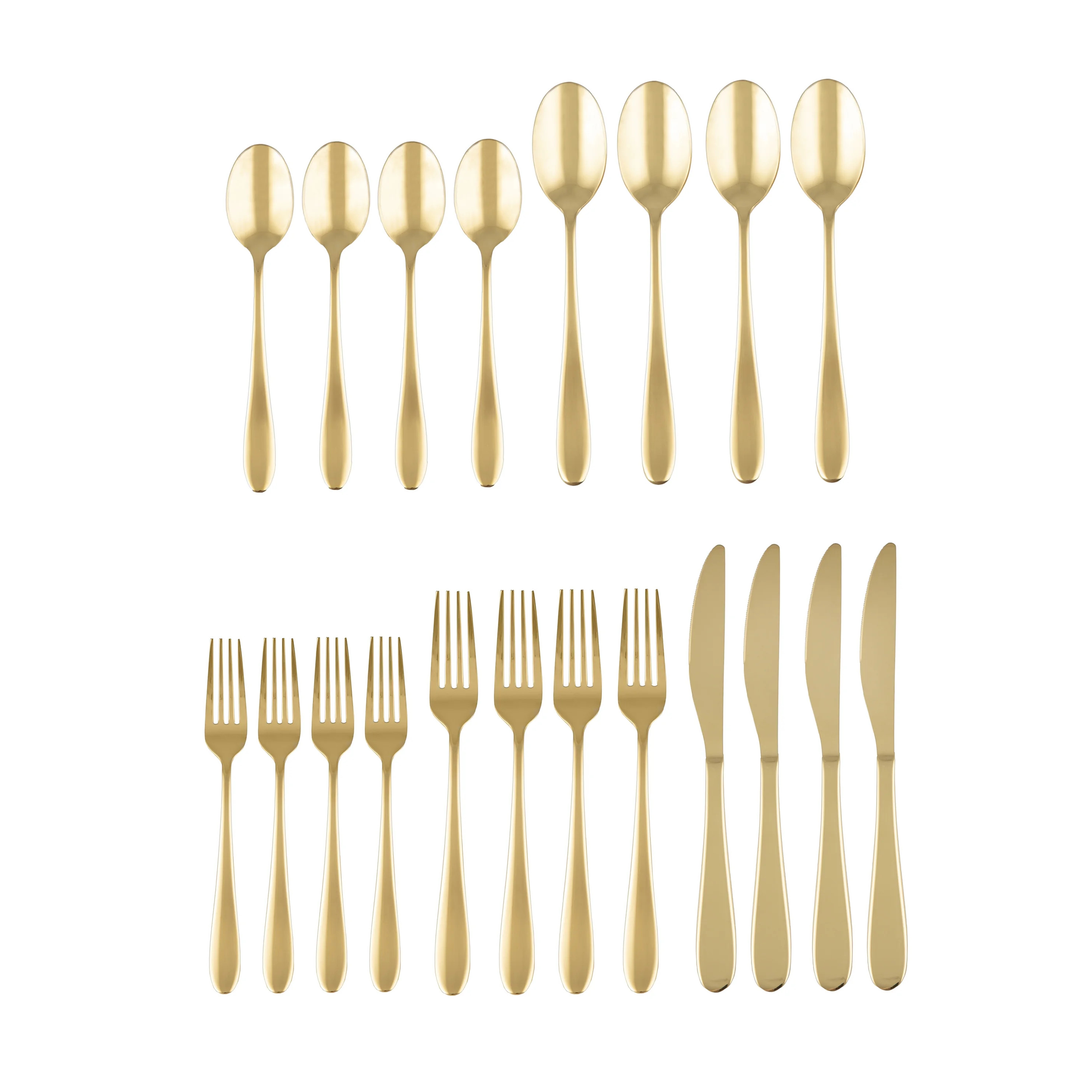 Cambridge Byram Gold 20-Piece Flatware Set (Service for 4) | Walmart (US)