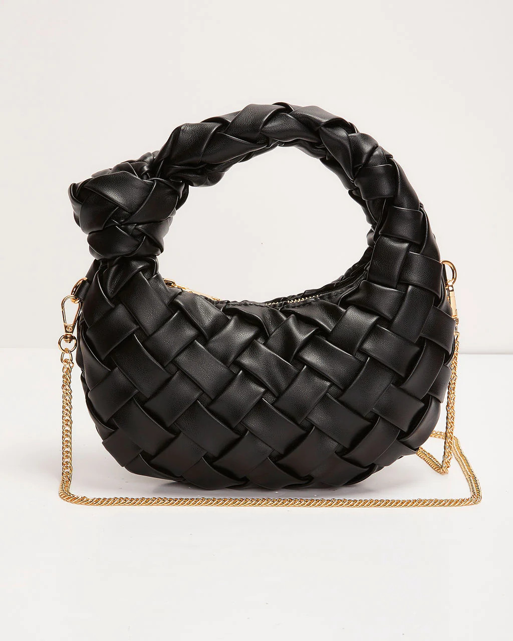 Talia Woven Faux Leather Satchel | VICI