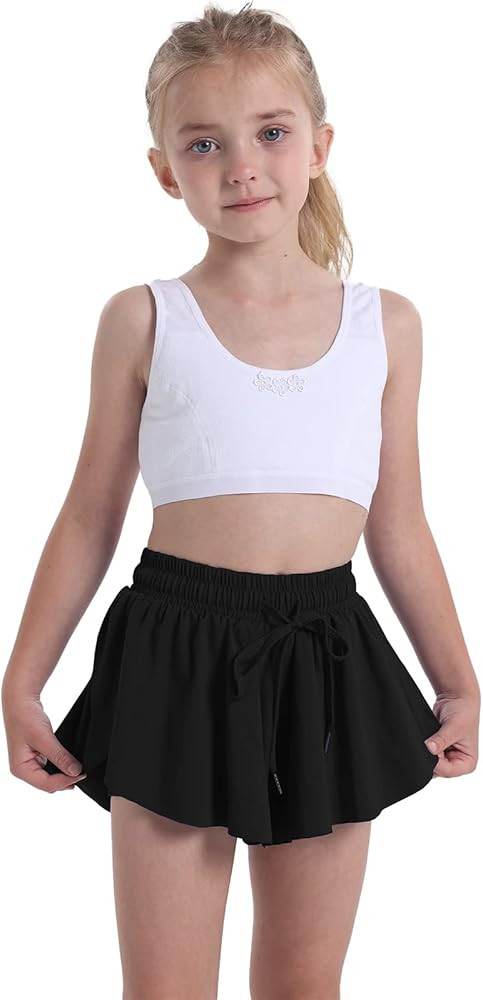 Flowy Shorts for Teen Girls Athletic Gym Running Biker Shorts Preppy Youth Butterfly Shorts | Amazon (US)