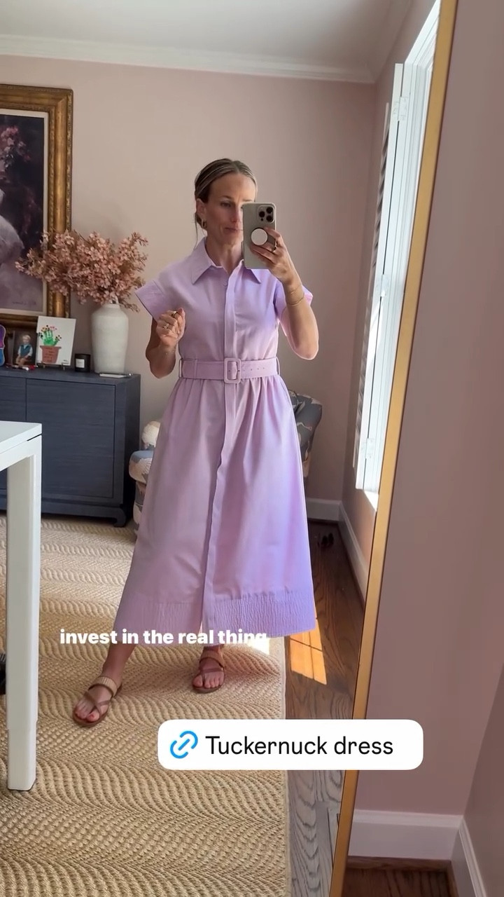 I love this Tuckernuck dress so much- you can tell the drape and structure is so nice. If you know you like the style I would invest in the real thing! 

#LTKSeasonal #LTKStyleTip
