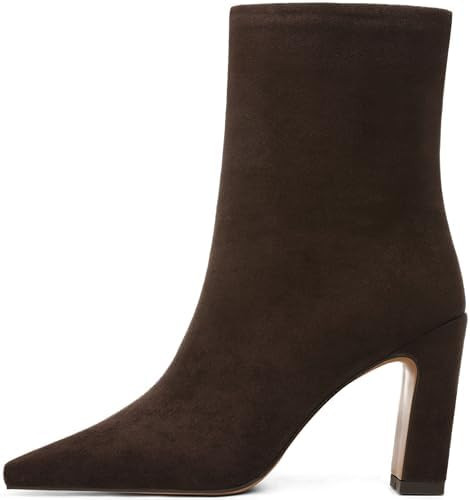 Lovee Cosee Ankle Boots for Women 2025 Chunky Heel Square Toe Heeled Boots with Zipper Comfort Fa... | Amazon (US)