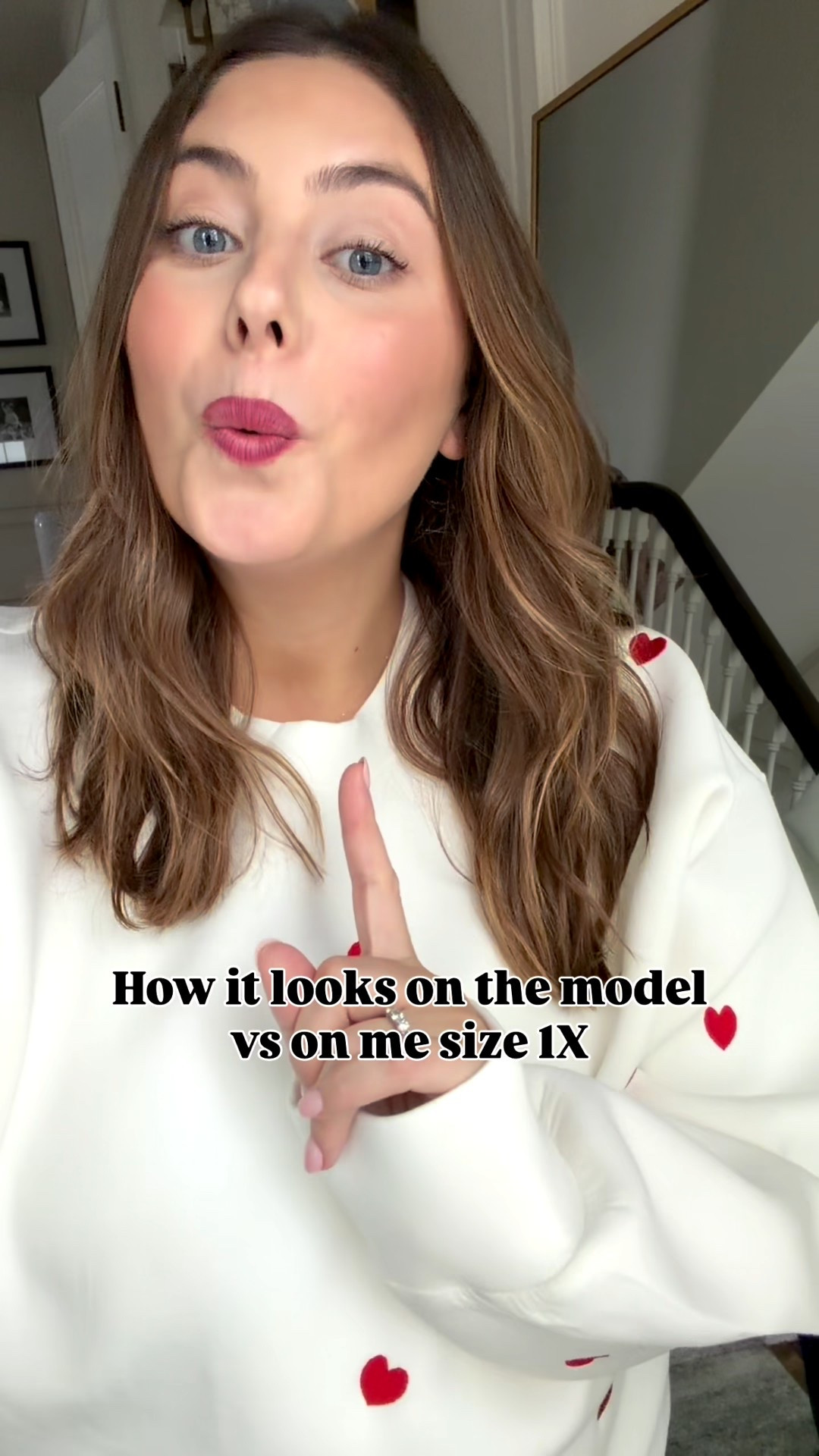 What I bought vs. how it looked, recent Anthro order! Wearing 1X in everything except for that ruched dress (2x but wish i did 1X) and 2X in heart sweater sized up for  bump - 

#LTKWedding #LTKPlusSize #LTKValentine