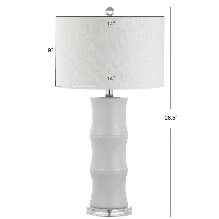 26.5" Ceramic Tiki Table Lamp (Includes Energy Efficient Light Bulb) - JONATHAN Y | Target