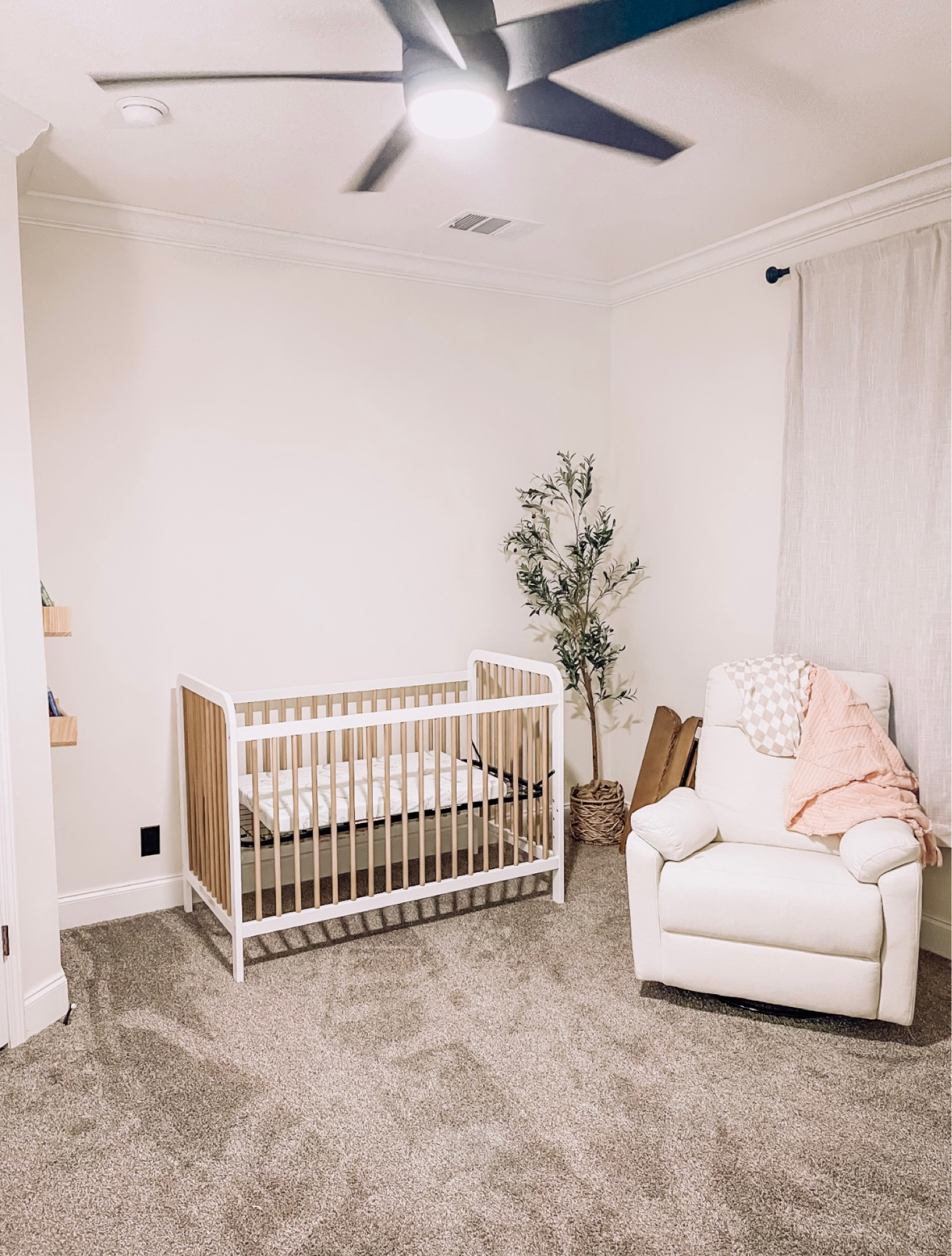 Our last little girls nursery is coming along 💛🌼 #nursery #boho #modern 

#LTKhome #LTKbaby