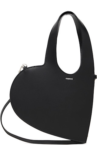 Black Mini Heart Tote Bag | SSENSE