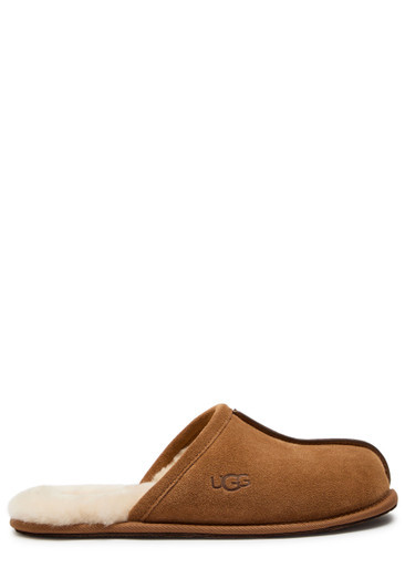 Scuff suede slippers | Harvey Nichols