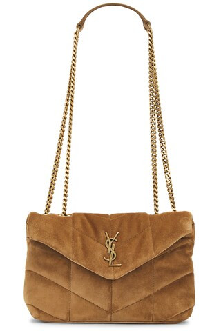 Saint Laurent Toy Puffer Bag in Brown | FWRD 