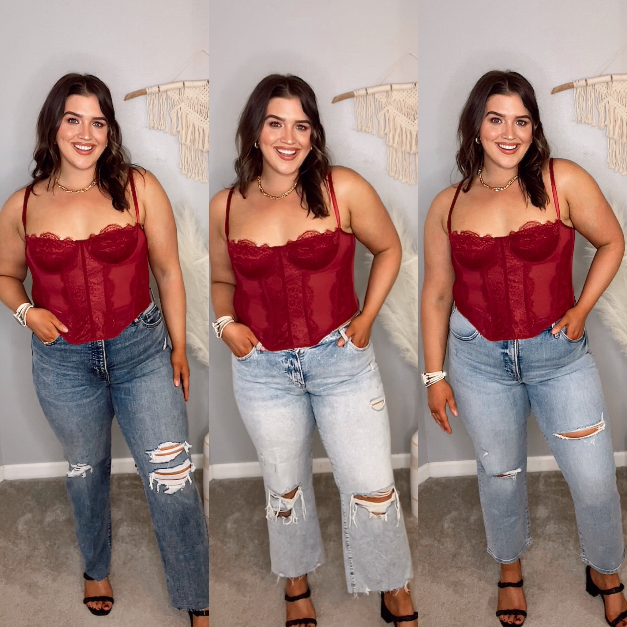 Midsize express denim jean try on 
Wearing size 12R in all! 👖 
#midsizeoutfits #denim #jeans #curvydenim #highwaistedjeans #midrisejeans #anklejeans #90s #anklestraight #heels #corset 

#LTKstyletip #LTKunder100 #LTKcurves