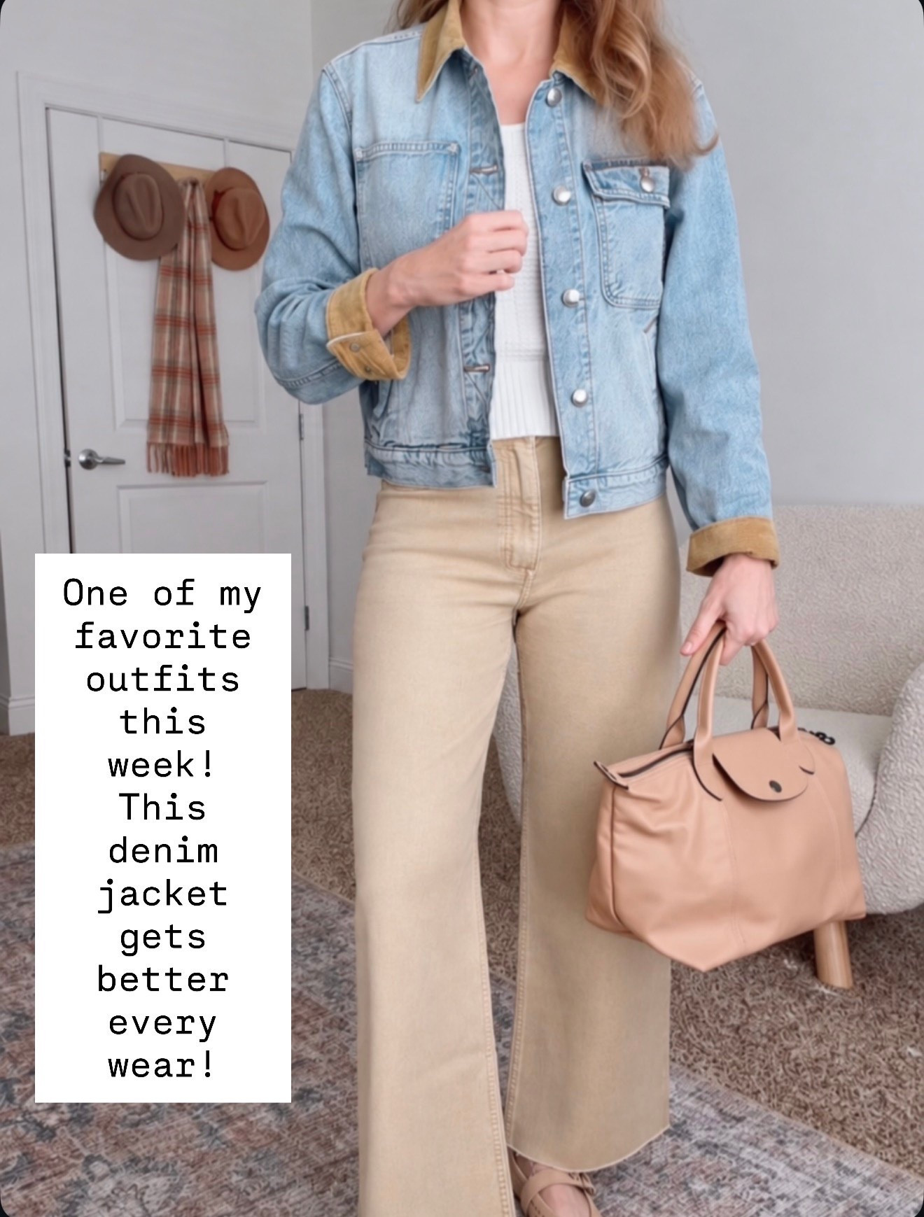 This look works best when the fit stays consistent through movement. The denim jacket holds up well when you shift your stance. It’s a solid choice for everyday wear. #LTKootd

#LTKootd