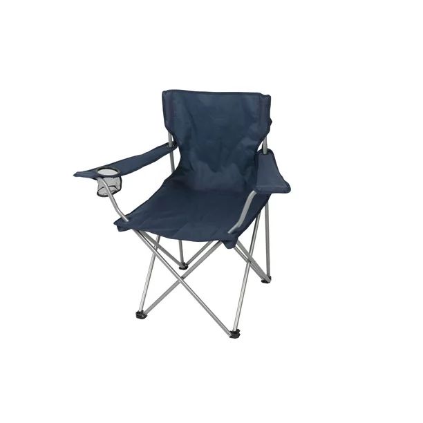 Ozark Trail Basic Quad Folding Outdoor Adult Camp Chair, Blue - Walmart.com | Walmart (US)