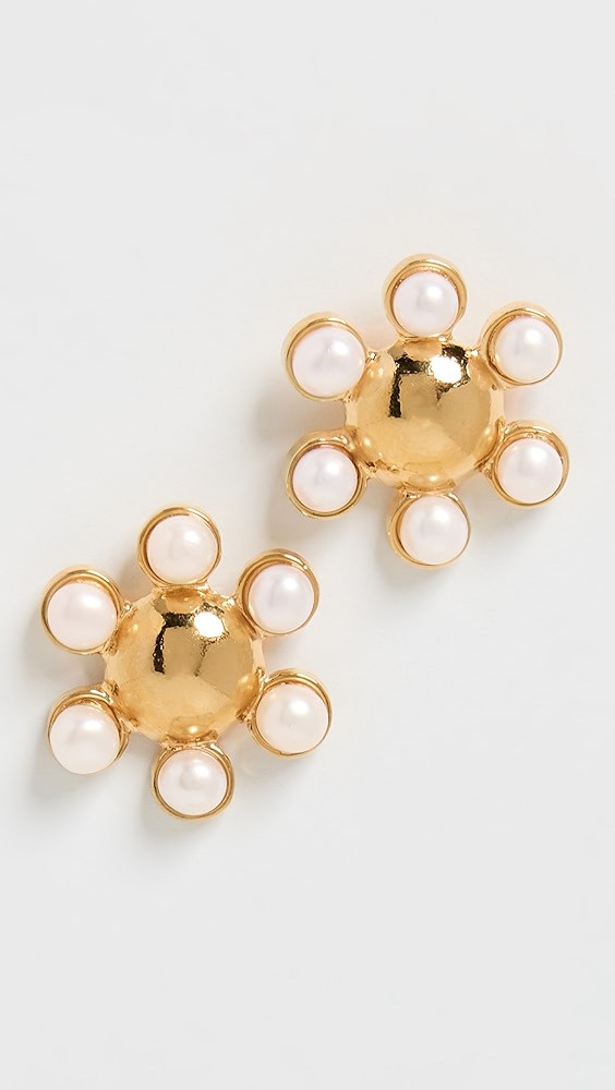 Flower Pearl Earrings | Shopbop