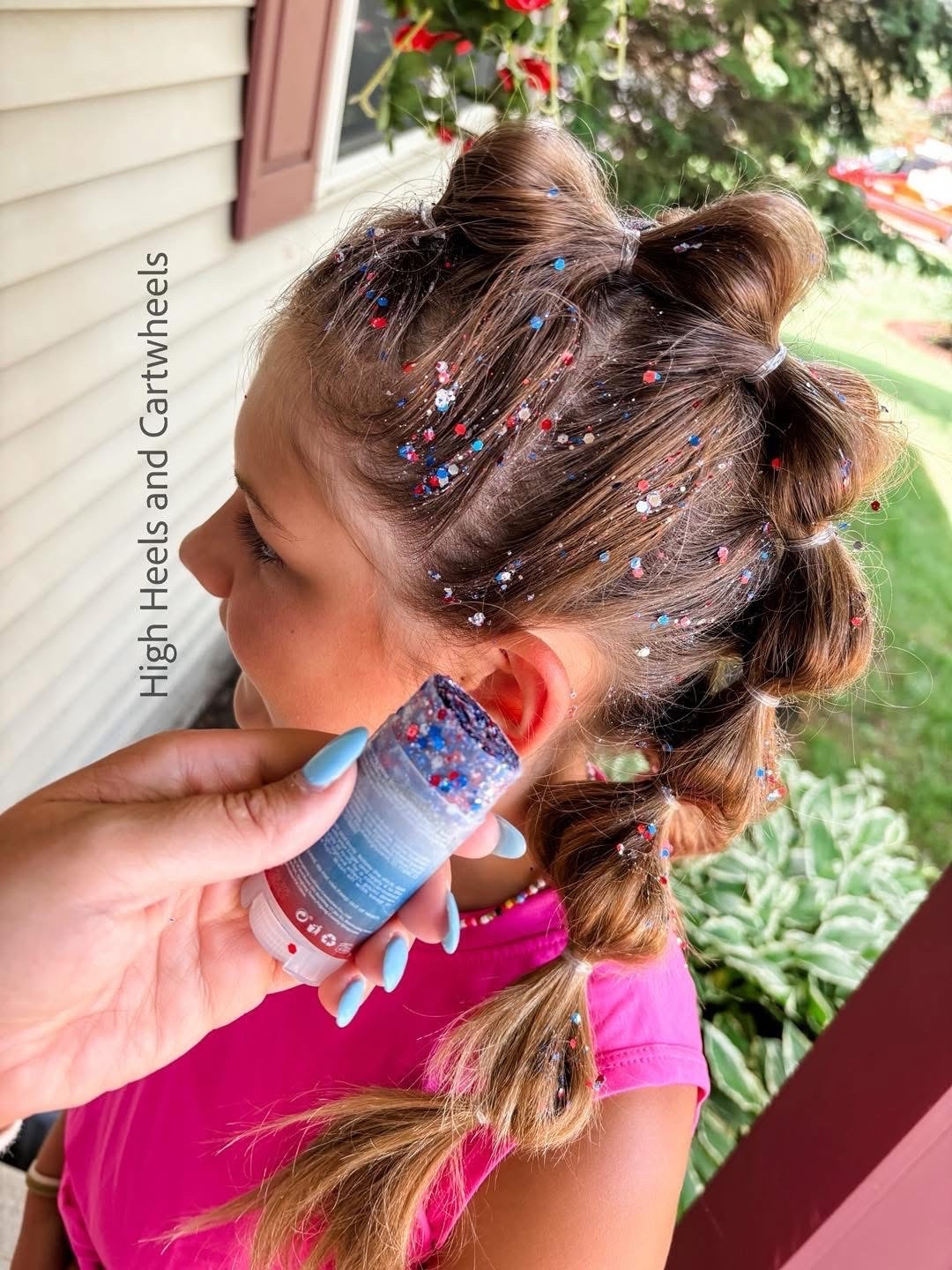 We used this roll on glitter for the 4th last year and it was a big hit!! Put it on your arms, face, hair, etc!