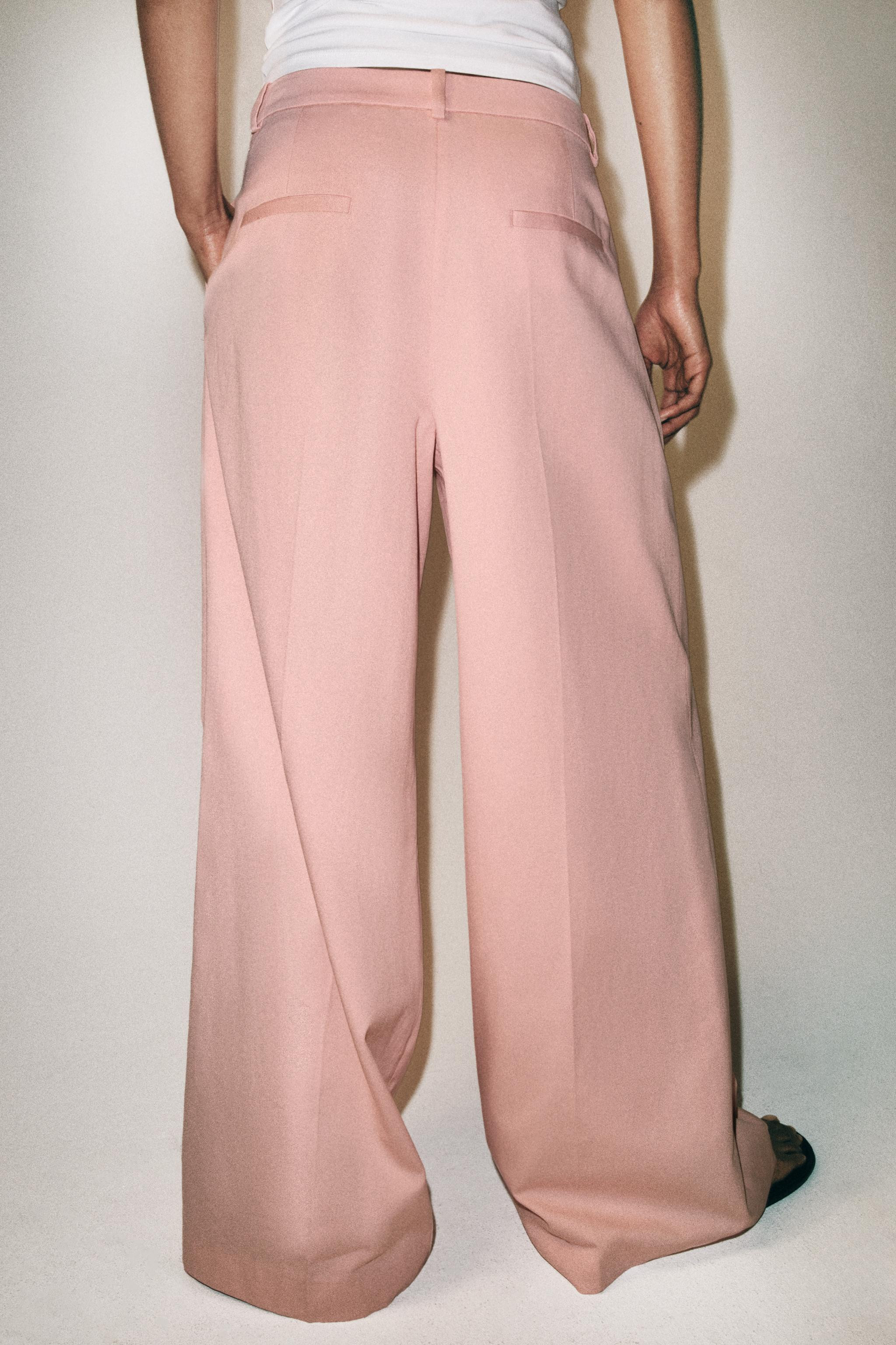 ZW COLLECTION PLEATED WIDE LEG PANTS | Zara US