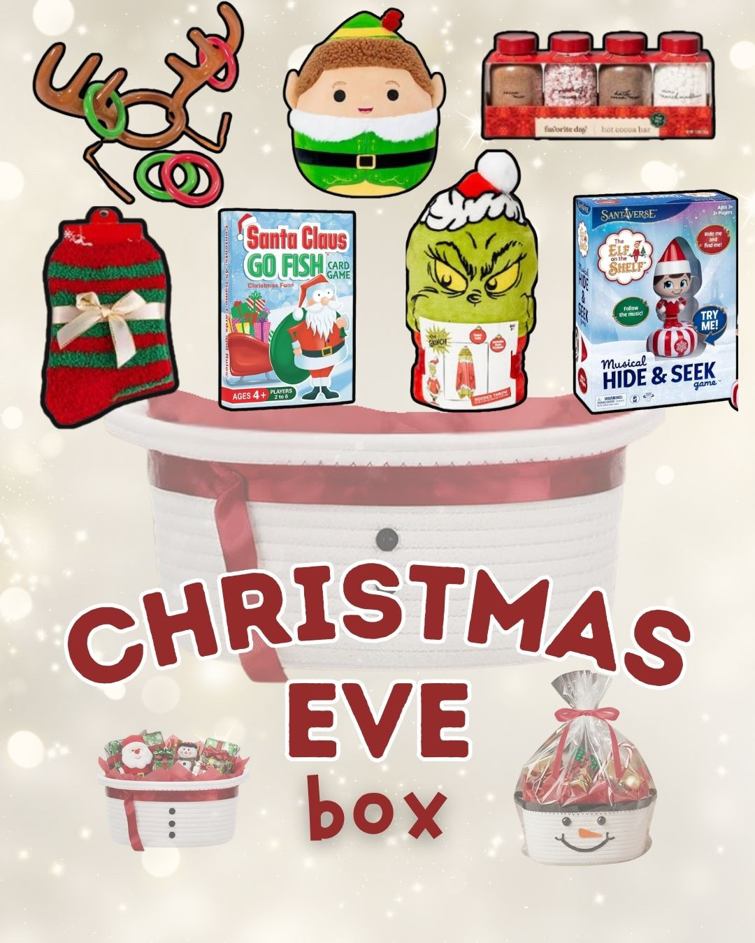 Fun Christmas Eve Box idea! I love creating traditions or fun random things that bring our family together.

#LTKChristmas #ChristmasEve #christmasevebox #Christmastradition #Christmasbox #BlackFridaySales 

 #LTKGiftGuide #LTKHoliday #LTKKids