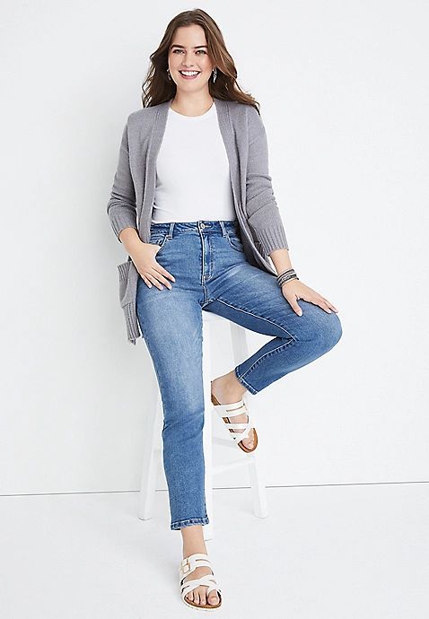 m jeans by maurices™ Vintage High Rise Mom Jean | Maurices