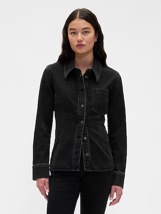 Denim Cinch-Seam Shirt | Gap (US)
