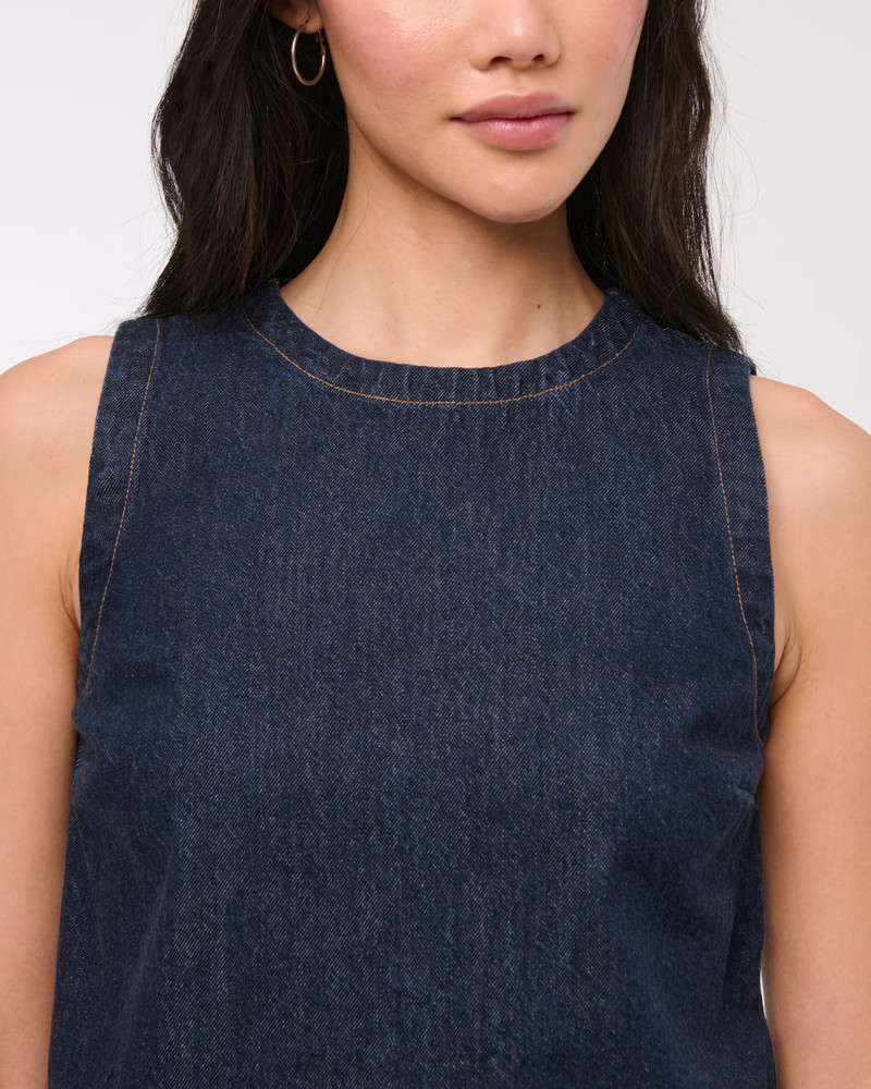 Denim Shell Top | Abercrombie & Fitch (US)