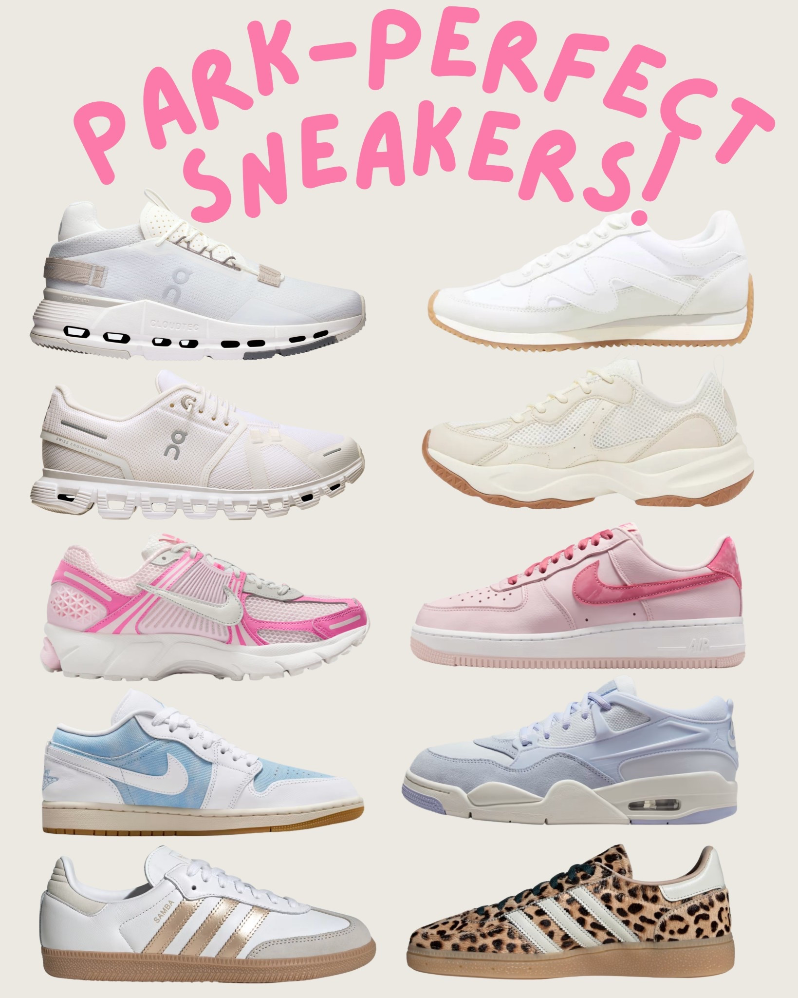 Best Park Shoes for Women | Disney, Theme Parks & Travel

If you’re planning a long park day, these are the best walking shoes for women! 🏰👟 Perfect for Disney parks, theme park vacations, travel days, and anywhere you’ll be on your feet from morning to night.

This roundup focuses on supportive, lightweight, and stylish sneakers that are made for walking —without sacrificing comfort or cute factor. Think cushioned soles, breathable materials, and neutral styles that pair easily with dresses, athleisure, and casual park outfits.

Featuring trusted favorites from On, Nike, Adidas, and Target All in Motion, these shoes are ideal for:
• Disney park days
• Theme park vacations
• Travel & airport outfits
• Walking 15k–25k steps comfortably
• Comfy outfits from rope drop to fireworks

Whether you prefer cloud-like cushioning, classic athletic styles, or budget-friendly options that still deliver support, these shoes you’ll reach for again and again.

#ParkShoes #BestWalkingShoes #DisneyShoes #ThemeParkShoes #LTKTravel #LTKDisney #ComfortableShoes #WomensSneakers #TravelShoes #WhatShoesToWearToDisney #AllDayComfort #AthleisureStyle #DisneyPackingList

#LTKTravel #LTKfitnessgoals