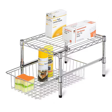Honey-Can-Do Under Cabinet Shelf, One Size , Silver | JCPenney