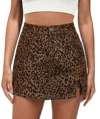 luvamia Skorts for Woman Leopard Cheetah Print Mini Skirt with Shorts High Waisted Trendy Cute St... | Amazon (US)