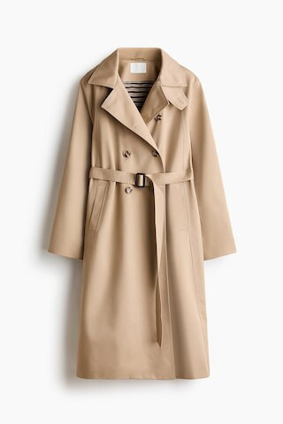 H & M - Funnel-collar trench coat - Beige | H&M (UK, MY, IN, SG, PH, TW, HK)