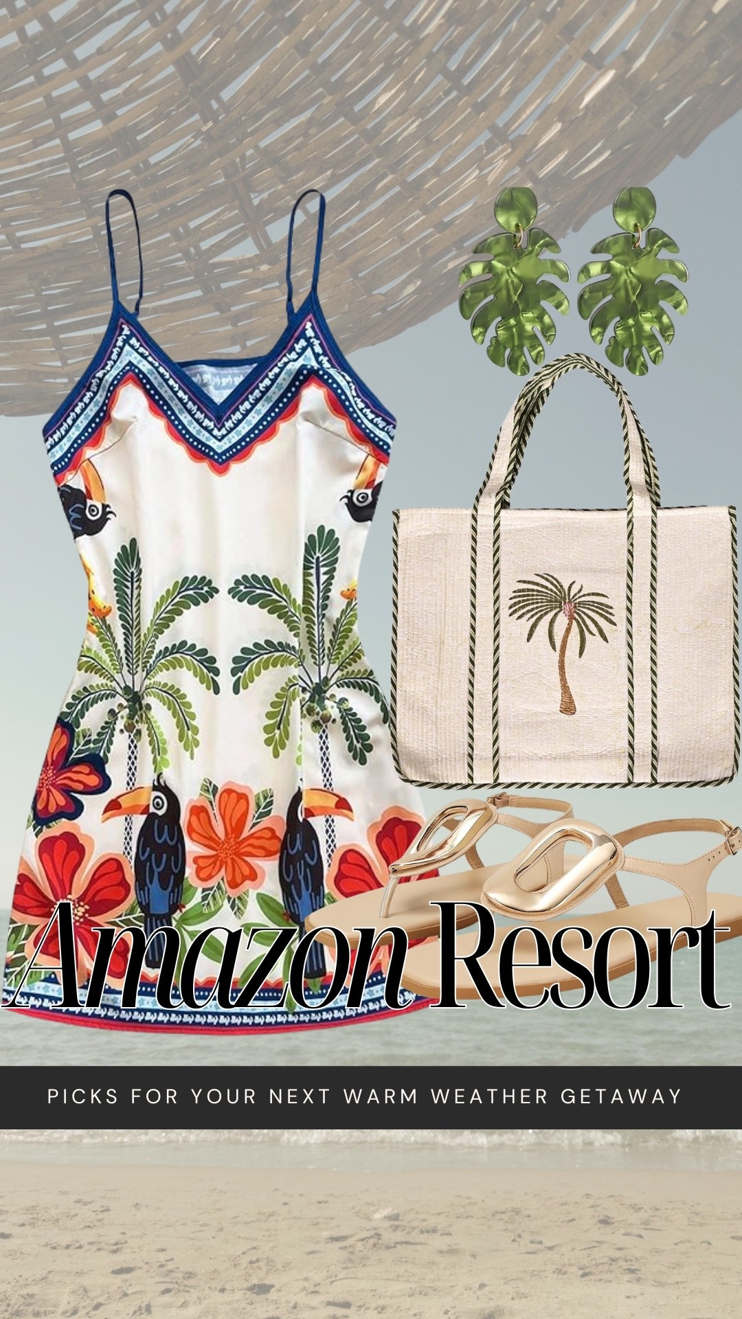 Such a cute tropical outfit for Spring🌺 🌴✨ I can NOT believe everything is from Amazon 👌

#LTKgrwm #LTKSeasonal #LTKTravel