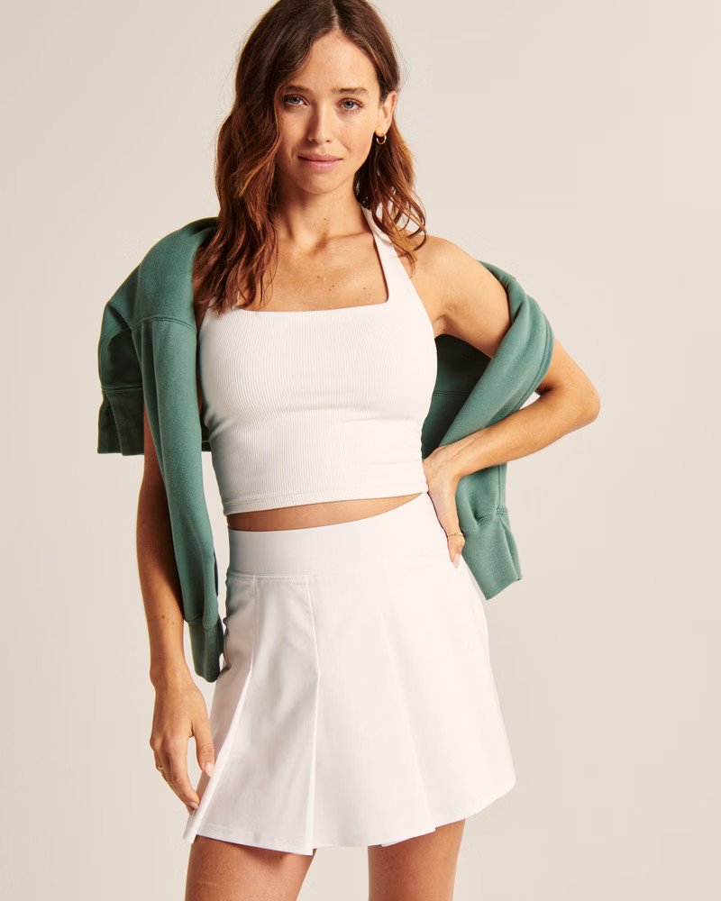 Women's Pleated Traveler Skort | Women's Bottoms | Abercrombie.com | Abercrombie & Fitch (US)