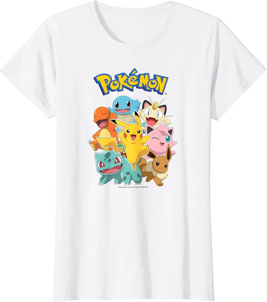 Pokémon - Character Group T-Shirt | Amazon (US)