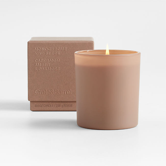 Monochrome No. 8 Harvest 1-Wick Scented Candle - Pumpkin, Cinnamon, Vanilla + Reviews | Crate & B... | Crate & Barrel