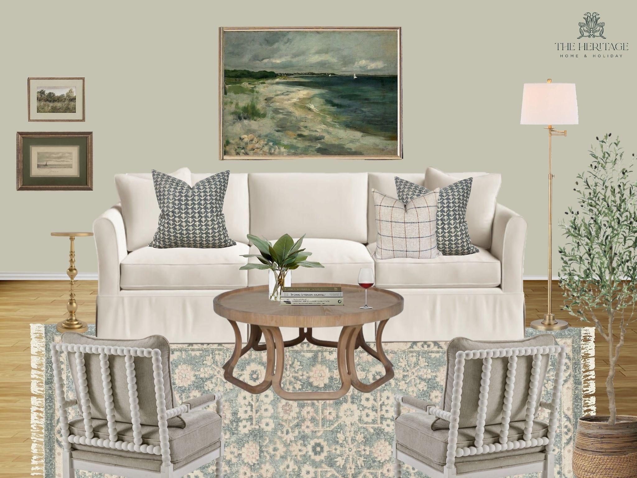 Traditional and inviting is always my go to vibe! This living room welcomes both relaxation and conversation with its soft green and neutral hues and plenty of seating  

#LTKStyleTip #LTKHome #LTKOver40