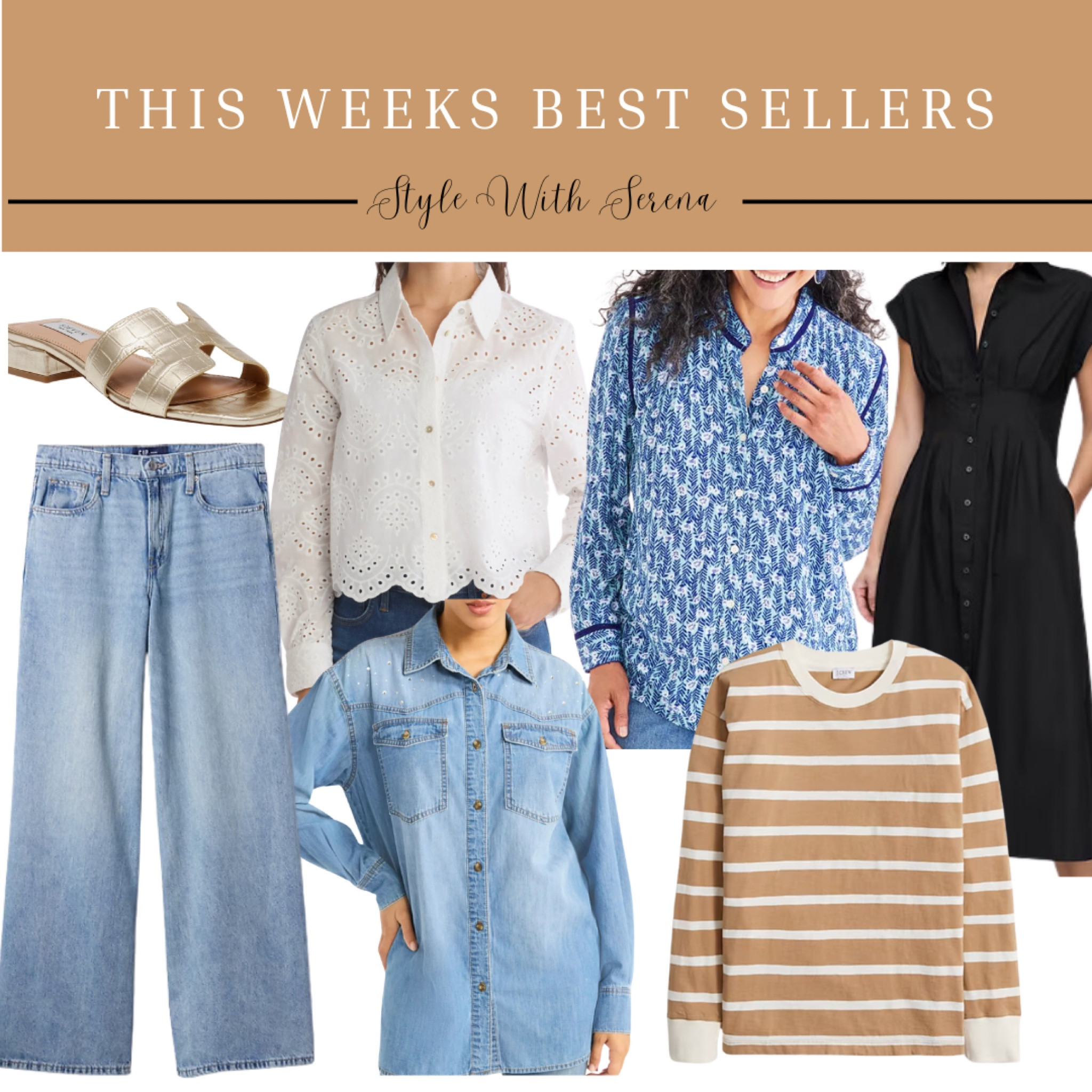 This weeks best sellers, best sellers, best selling items, jeans, denim, sprint style, sandals, dress, vacation outfit

#LTKSeasonal #LTKStyleTip #LTKOver40