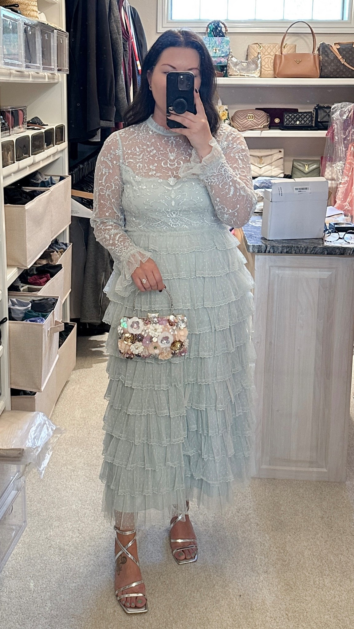 Obsessed with this dress for weddings or any events. It’s so comfortable and not hot or heavy! I’m wearing my true dress size 

#LTKParties #LTKWedding #LTKMidsize