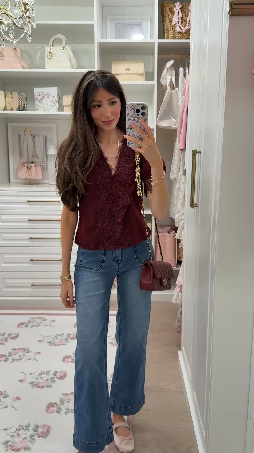 Target fall outfit inspo 🍂🤎 This burgundy top is such a pretty color for transitioning into fall and looks so cute paired with my favorite Amazon jeans! An easy, affordable outfit for late summer into fall 🫶🏼

#targetstyle #targetfinds #targetfashion #amazonfashion #amazonfinds #falloutfit #fallfashion #fallstyle #affordablefashion #ltkunder50

#LTKSeasonal #LTKSaleAlert #LTKootd