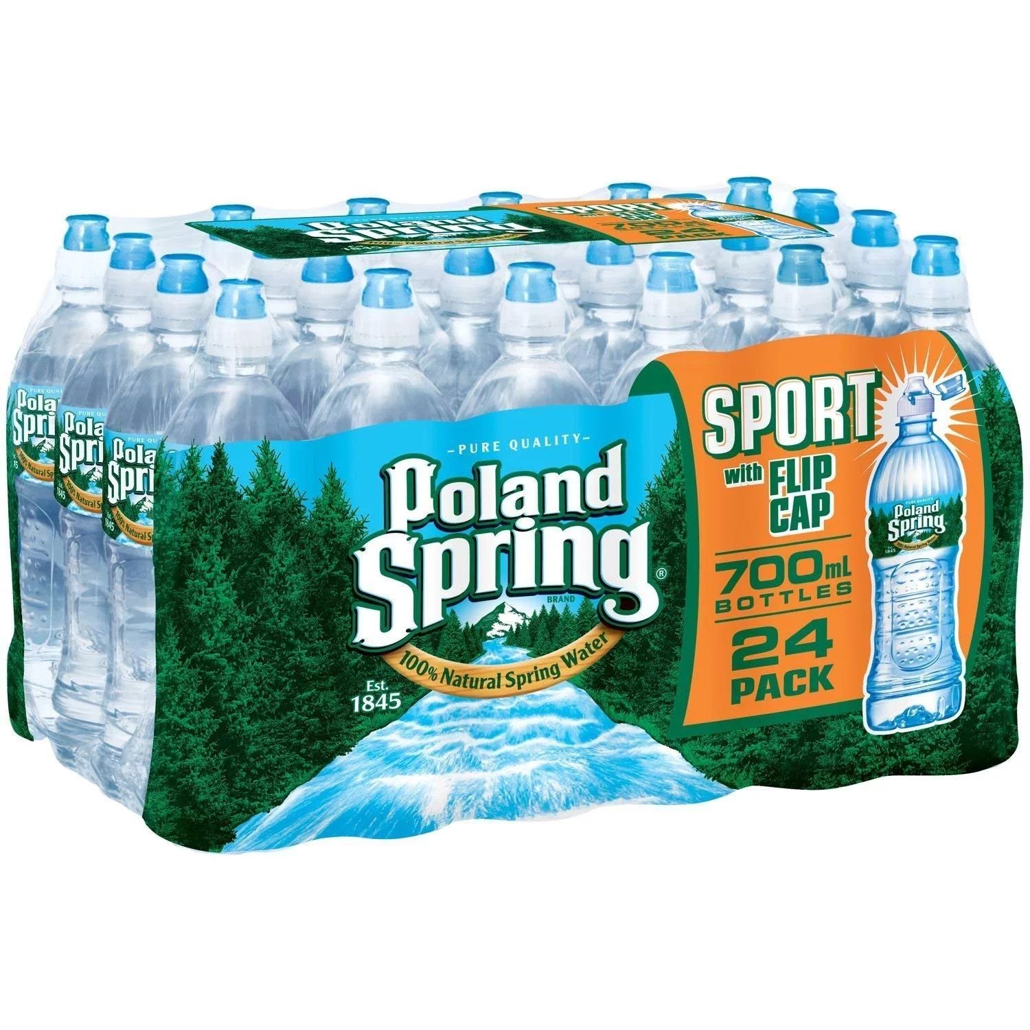 Poland Spring Water ,Sport with Flip Cap 23.7 Oz ( Pack of 24 ) - Walmart.com | Walmart (US)