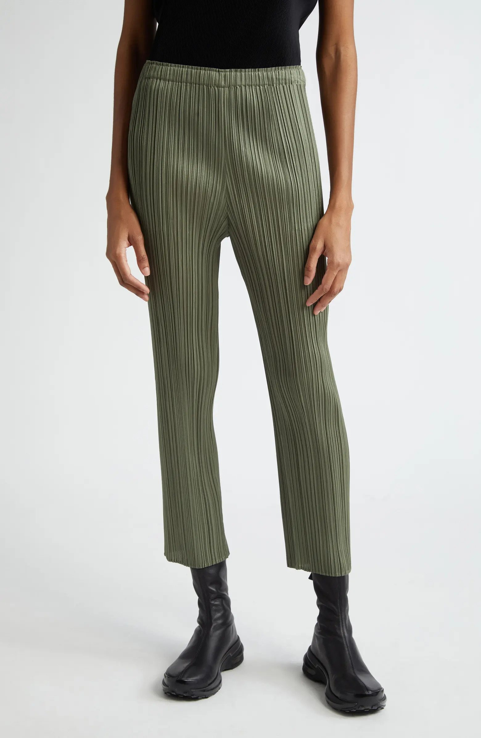 Monthly Colors January Pleated Crop Pants | Nordstrom