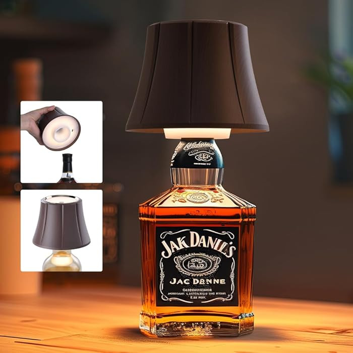 WILIT Wireless Bottle Lamp for Liquor Bottles, 3-Level Brightness Cordless Lamp Shades for Table ... | Amazon (US)