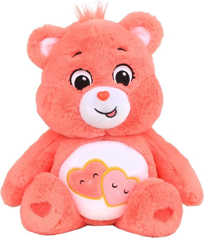 Care Bears 22084 14 Inch Medium Plush Love-A-Lot Bear, Collectable Cute Plush Cuddly Toys for Chi... | Amazon (US)