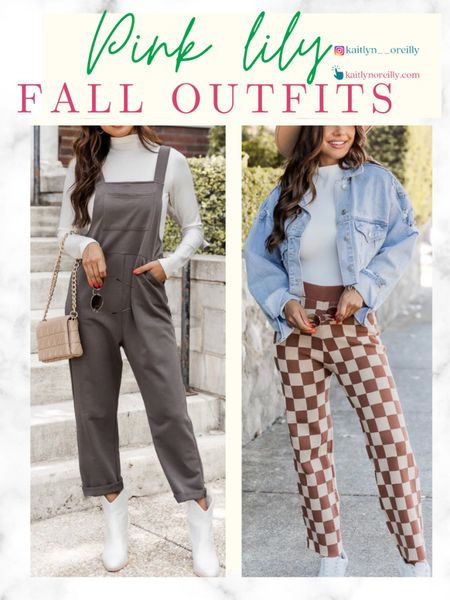 How cute are these simple fall outfits from pink lily. Cute fall checkered pants, denim jacket , overalls , white sneakers , white boots , black bag and sunglasses.

fall outfits , fall outfit , halloween , sale , fall sale , fall , halloween outfits , jeans , jean jacket , bump friendly   

#LTKfit #LTKunder50 #LTKitbag #LTKshoecrush #LTKSale #LTKU #LTKtravel #LTKSeasonal #LTKunder100 #LTKstyletip #LTKbump #LTKunder100 #LTKcurves