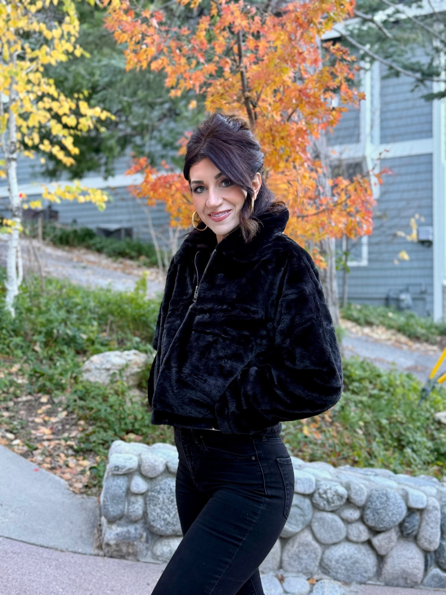 Wearing a large in the jacket . 

#LTKootd #LTKFindsUnder50 #LTKSaleAlert