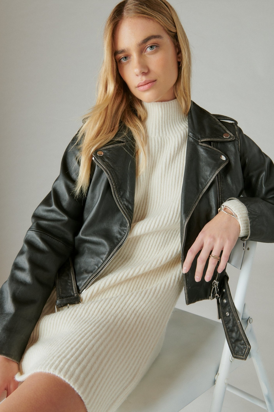 MOCK NECK SWEATER DRESS | Lucky Brand