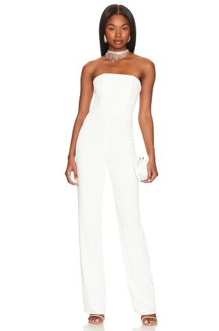 Lovers and Friends Liam Jumpsuit in White from Revolve.com | Revolve Clothing (Global)