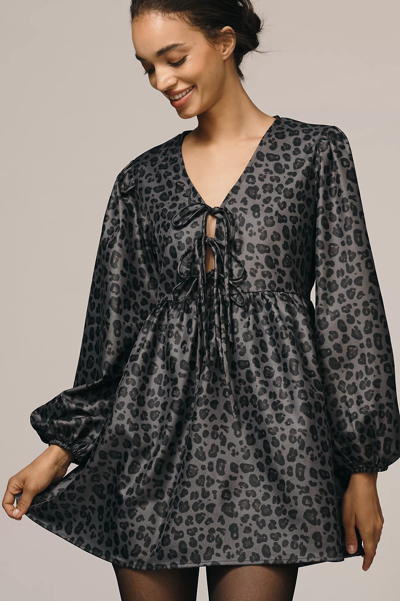 Glamorous Puff-Sleeve Mini Dress | Anthropologie (US)