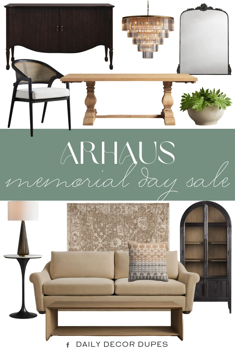 Arhaus Memorial Day Sale 2026. Up to 50% OFF everything. Designer Home Deals. Home Essentials Deals. Arhaus Furniture & Decor Sale. Curated Home Deals. Home Makeover Savings. Contemporary Home Essentials. Seasonal Home Sale. 

Home more affordable option find copy cat similar look for less budget friendly affordable cheap cheaper beautiful pretty. Clearance sale coupon code discount code promo code luxury lookalike look a like Inspo inspiration inspired by idea ideas Love like these? I share multiple every day in my FB group.
#arhaus #arhaussale #memorialdaysale #furnituresale #homedecor #homeessentials #furniturefinds #decorinspo #seasonalsale 

 #LTKHome #LTKSaleAlert