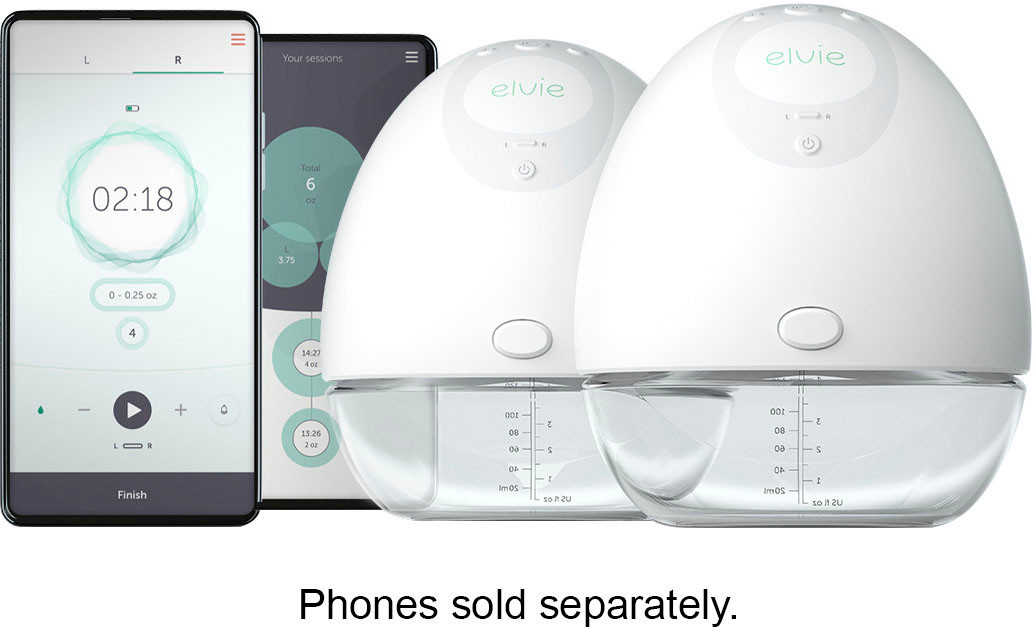 Elvie Pump – Double Electric Pump White EP01-02-M - Best Buy | Best Buy U.S.