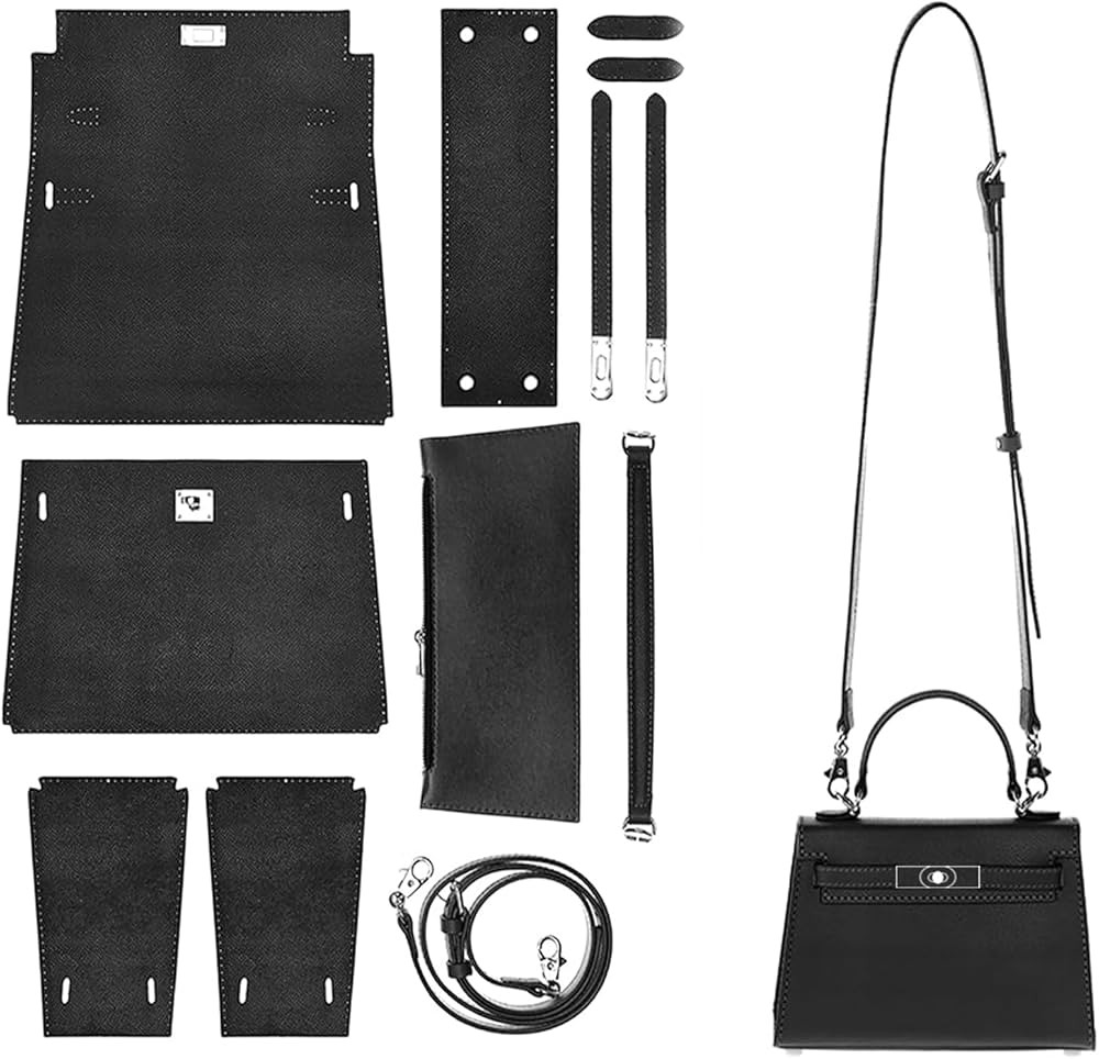 POPSEWING DIY Bag Kit Designer Bag for Women, DIY Leather Bag Kit, DIY Crossbody Shoulder Bag wit... | Amazon (US)