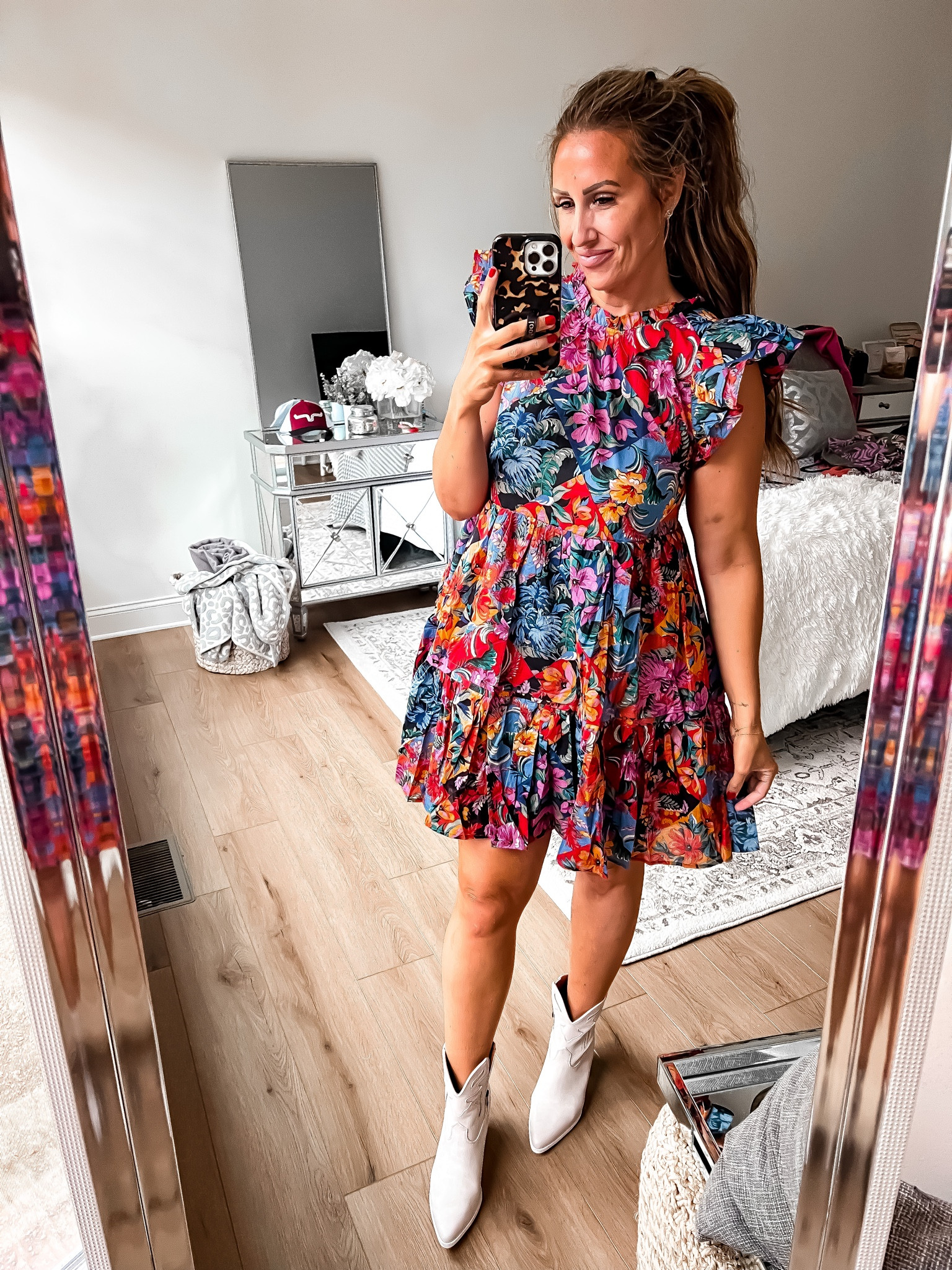 New from avara 
Sz large floral dress boots run TTS. 

Code SARAH15

#LTKmidsize #LTKcurves #LTKunder50