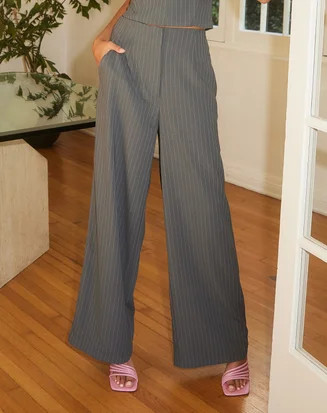 Pinstripe Wide Leg Pant | Glassons (AU & NZ)