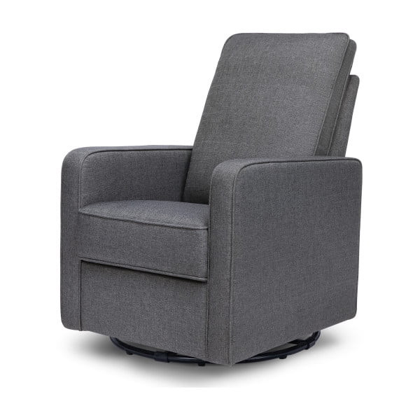 DaVinci Casey Pillowback Swivel Glider in Shadow Gray - Walmart.com | Walmart (US)