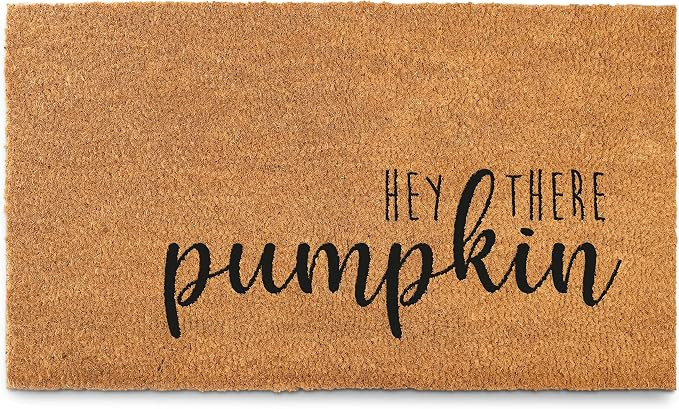 Hey There Pumpkin Door Mat 30x17 Inch, Hello Pumpkin Welcome Mat Coir Fall | Amazon (US)