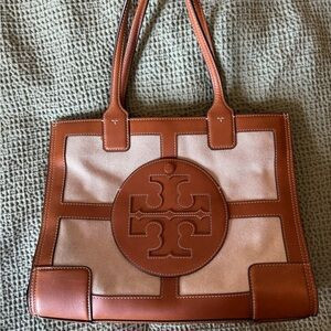 Tory Burch Quadrant Canvas Ella Tote | Poshmark